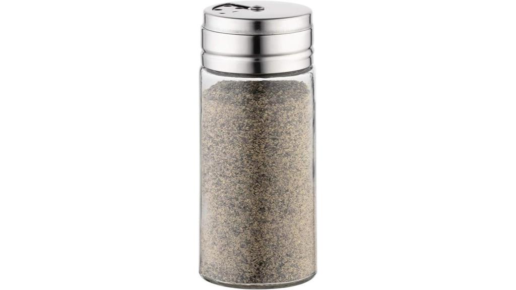 glass spice jar with lid