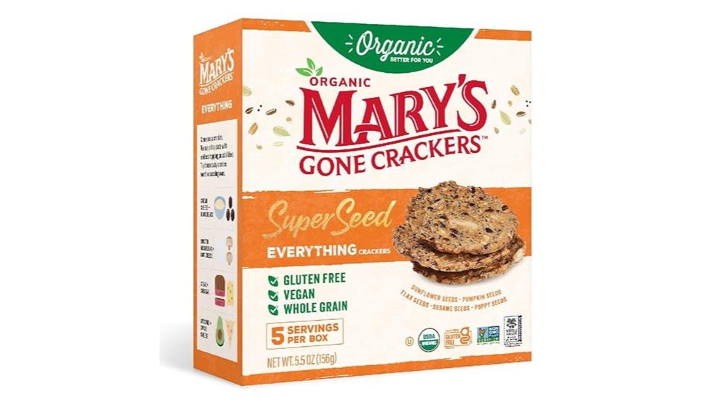 gluten free seed crackers