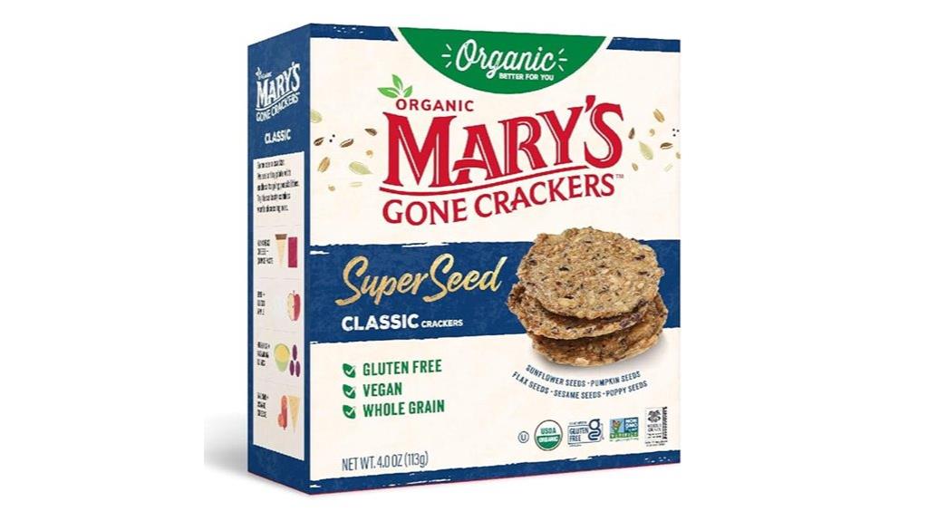 gluten free seed crackers