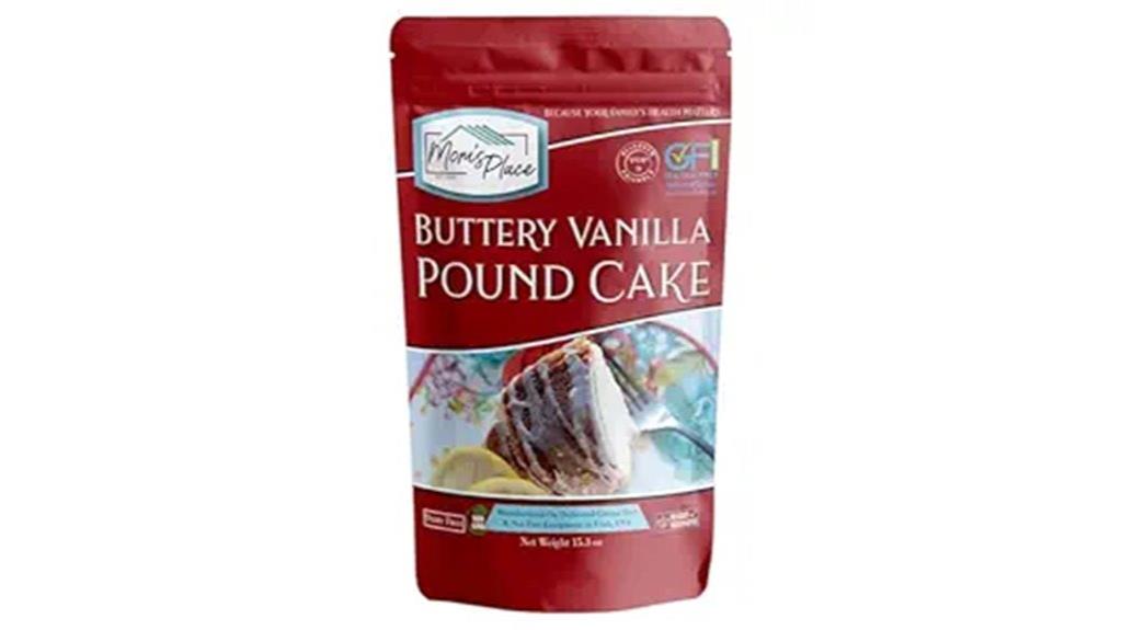 gluten free vanilla pound cake