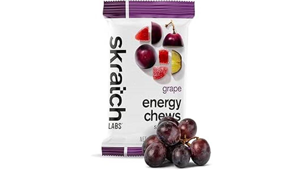 grape flavored energy chews