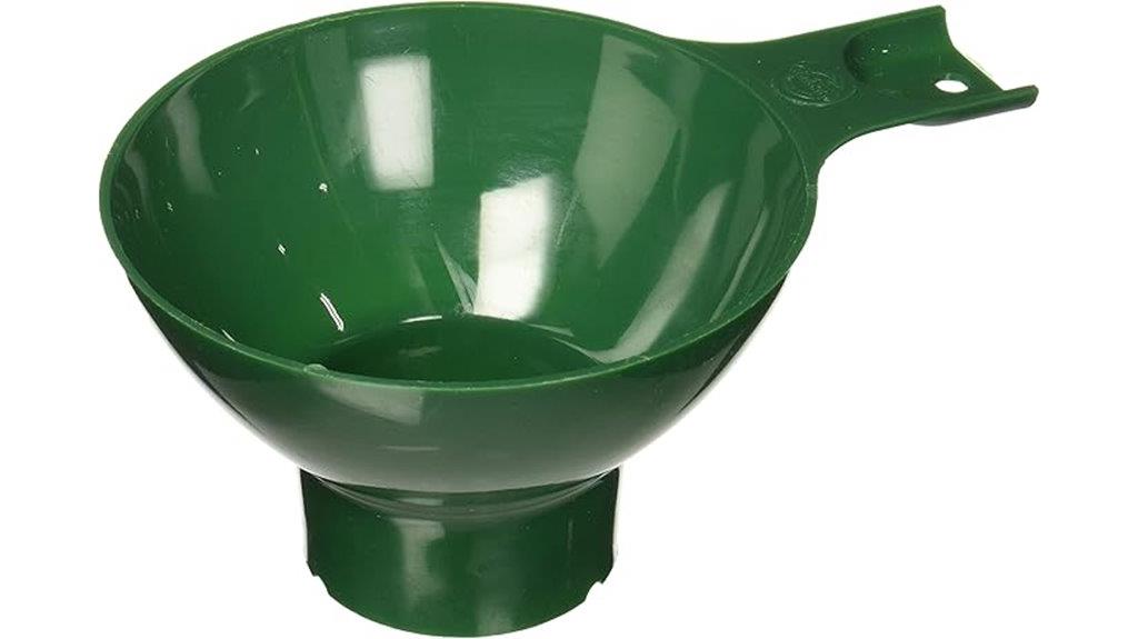 green wide mouth funnel