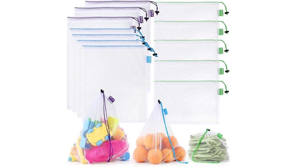 heavy duty reusable produce bags