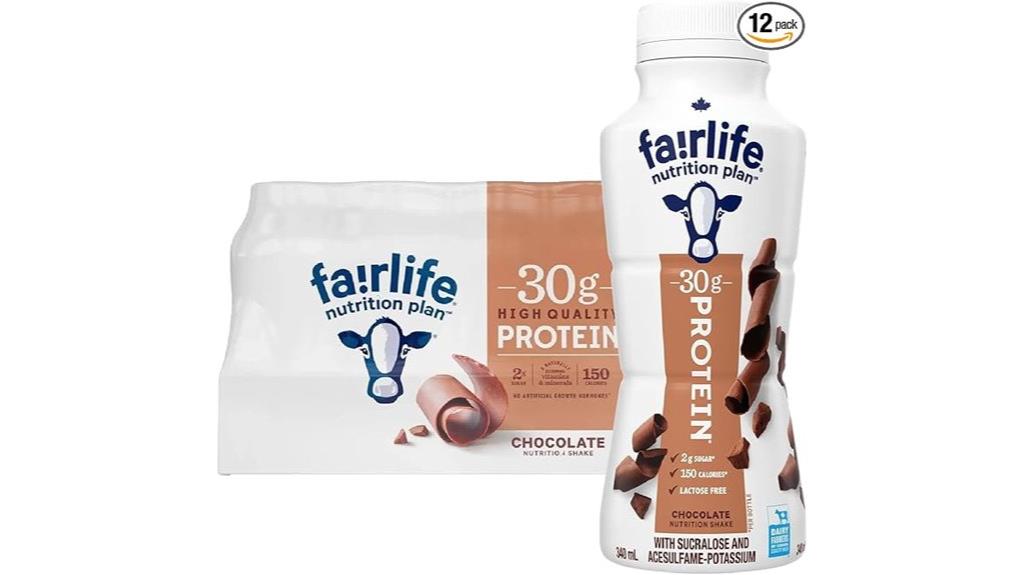 high protein chocolate shake pack