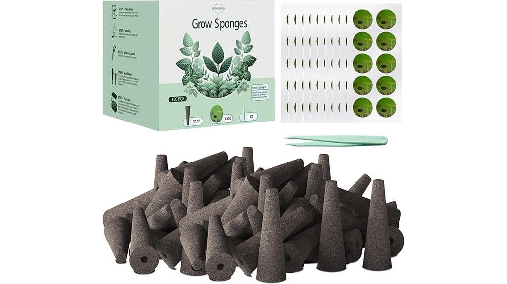 hydroponic seed starter sponges