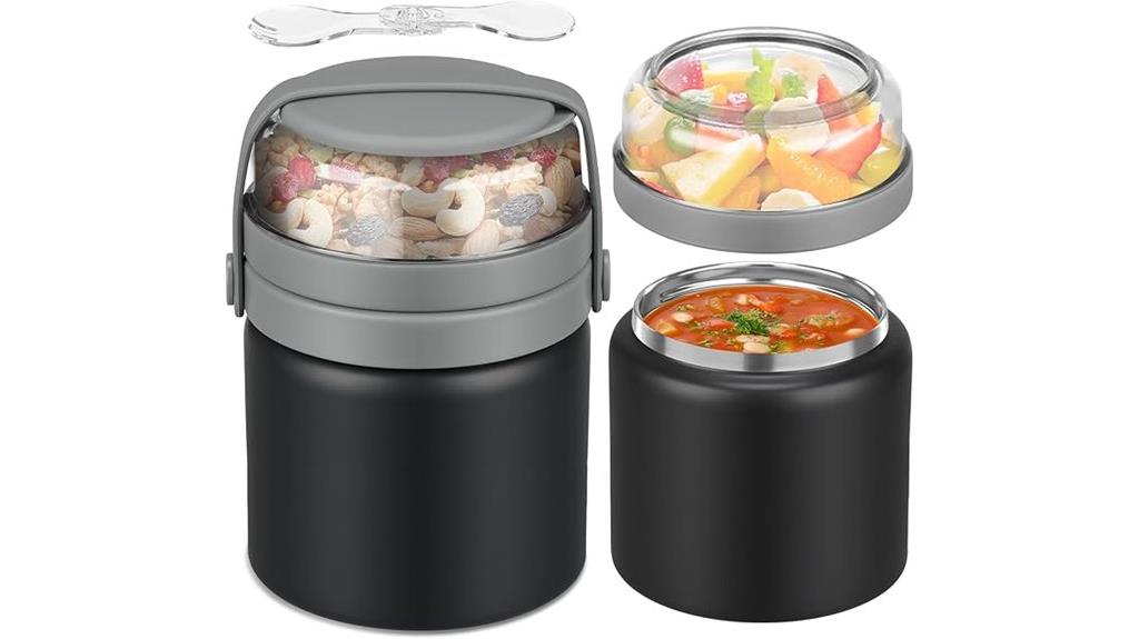 kids dual purpose food jar