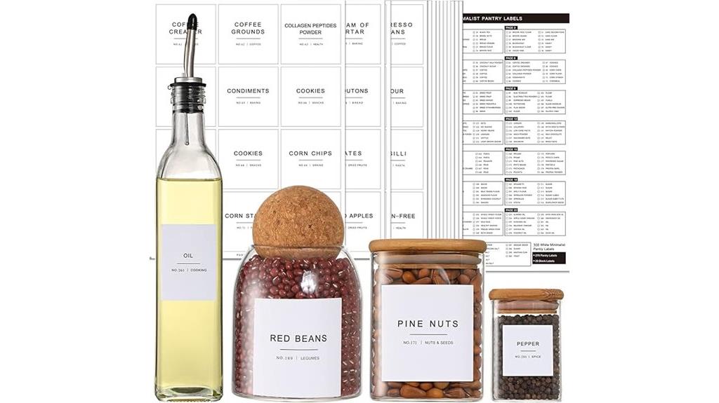 kitchen pantry container labels