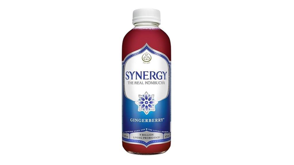 kombucha gingerberry bottled drink