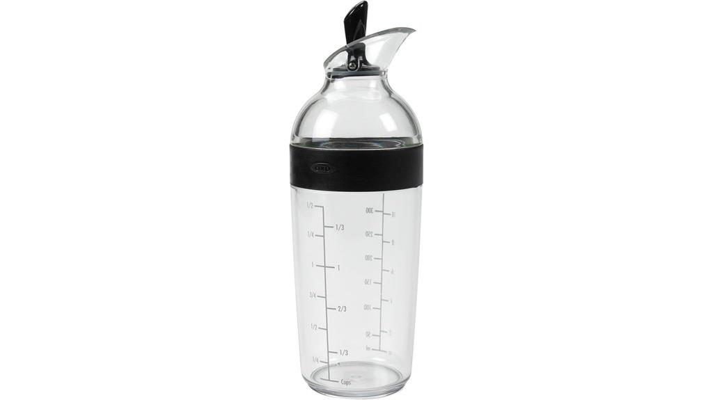 large clear salad shaker