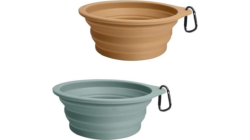 large collapsible dog bowls
