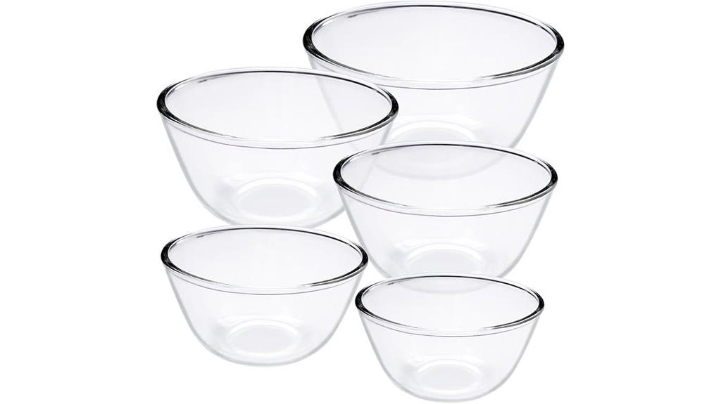 large glass mixing bowls