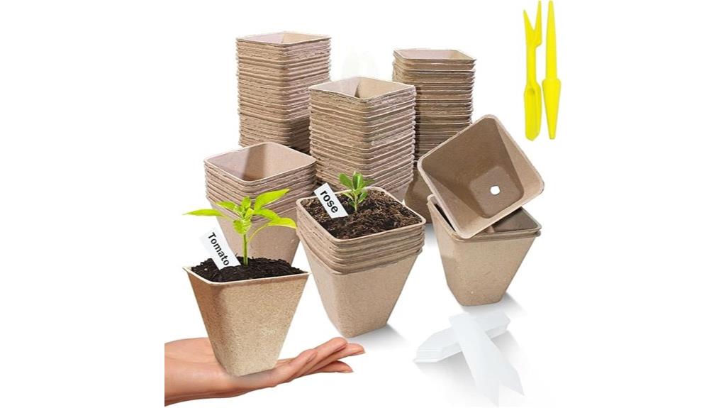 large peat seedling pots