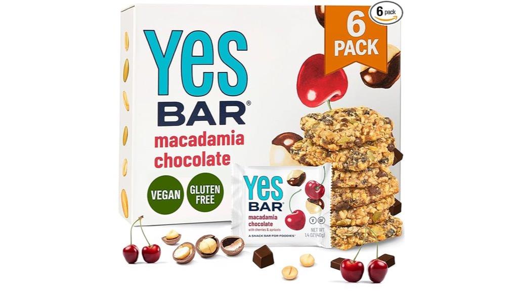 macadamia chocolate protein bars