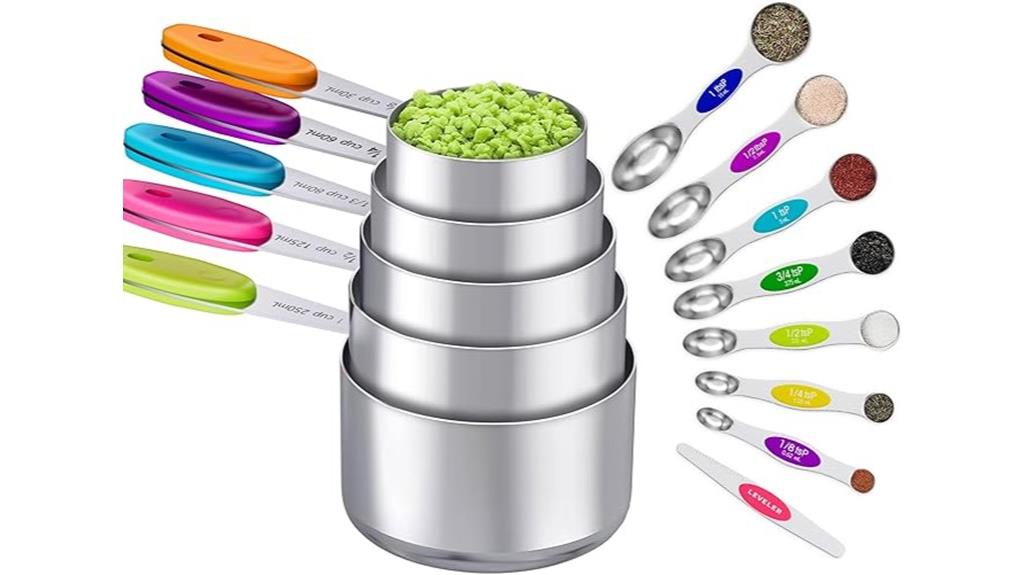 magnetic measuring cups set