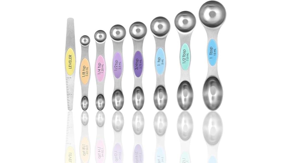 magnetic stainless steel spoons