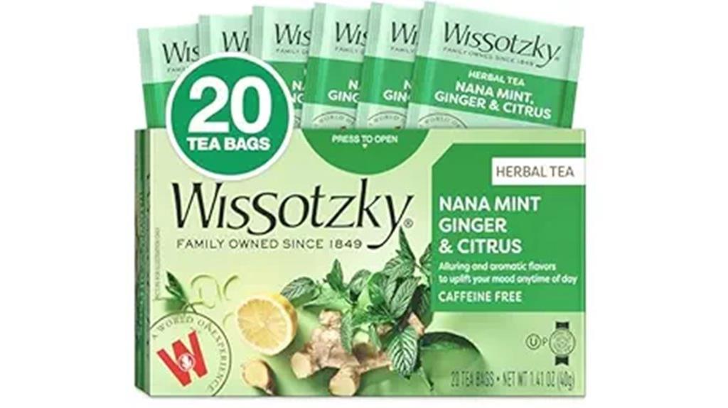 mint ginger citrus herbal