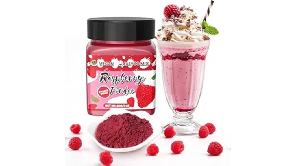 natural freeze dried raspberry powder