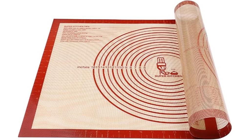 non slip silicone pastry mat
