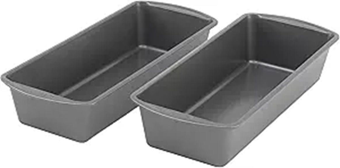 nonstick steel bread pans