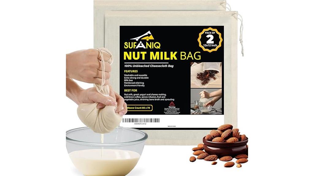 nut milk bag 2 pack