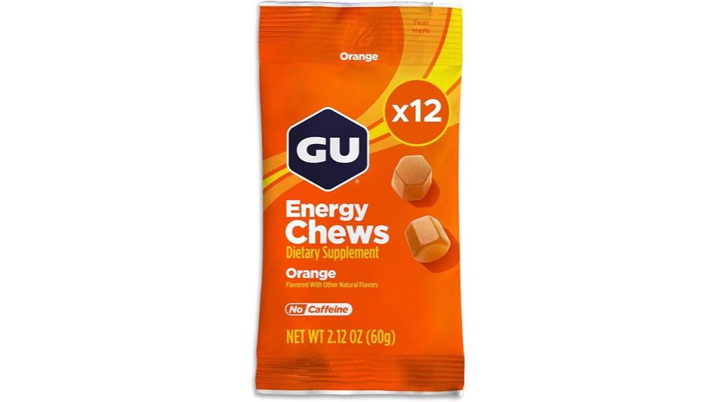 orange flavored electrolyte chews