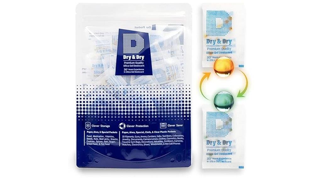 orange silica gel packets