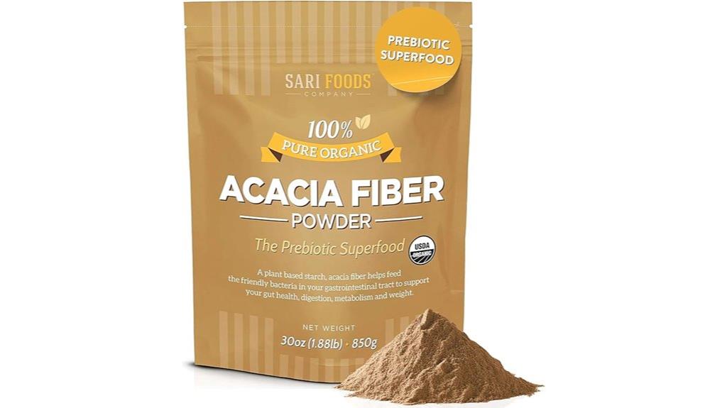 organic acacia fiber powder
