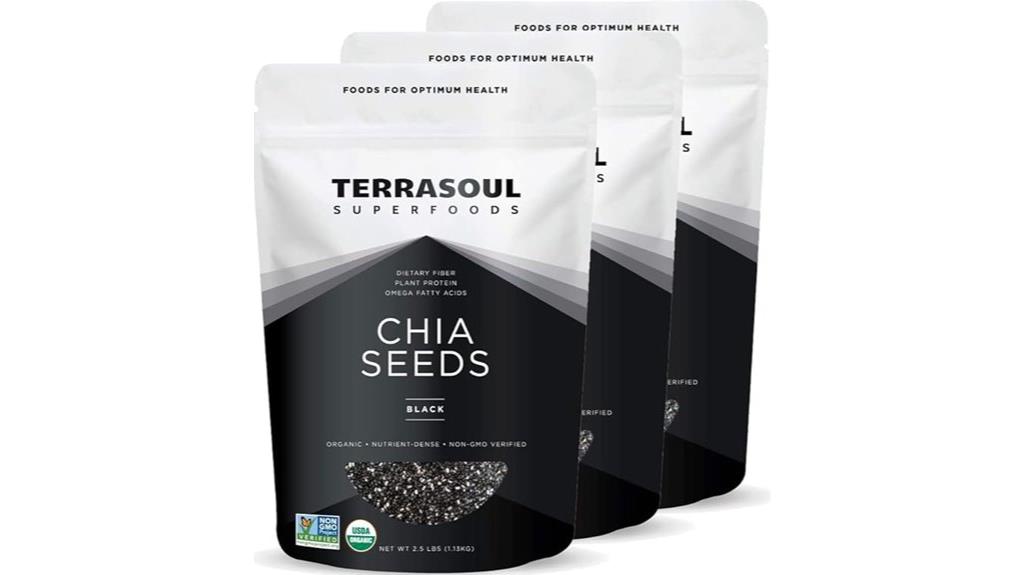 organic black chia seeds pack