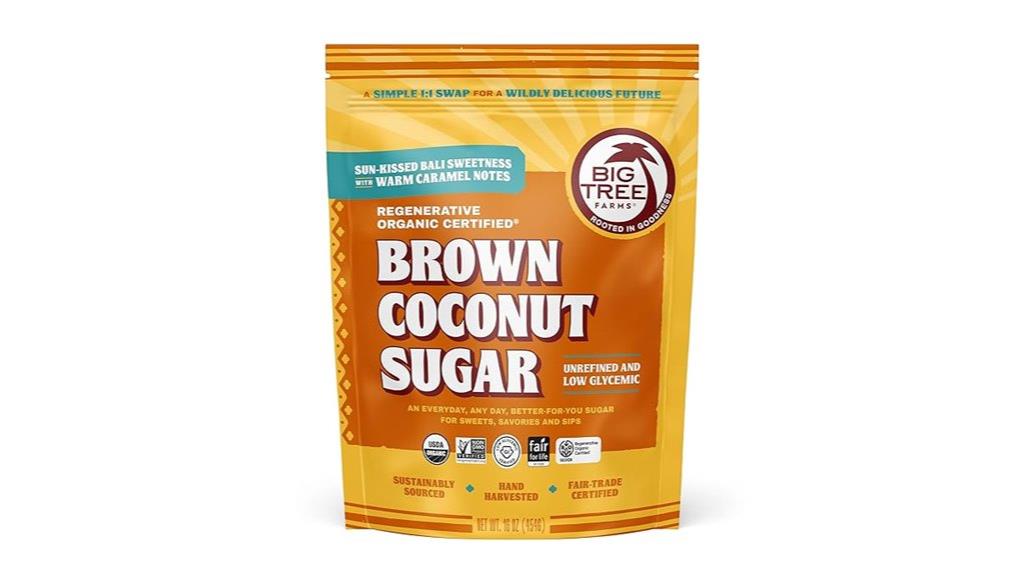 organic brown coconut sugar