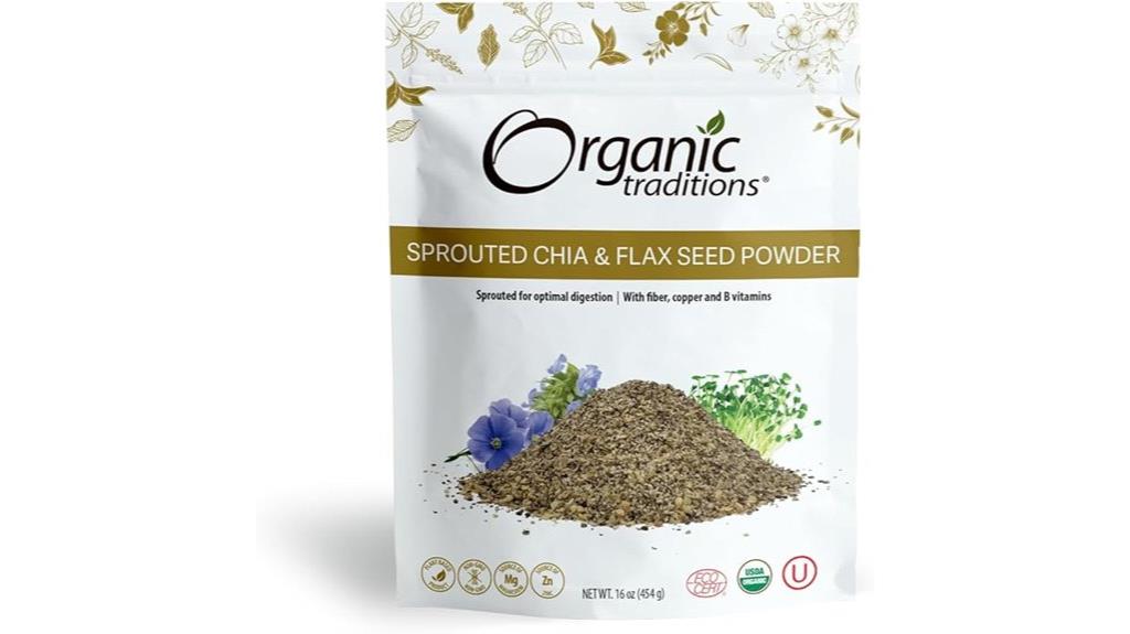 organic chia flax powder