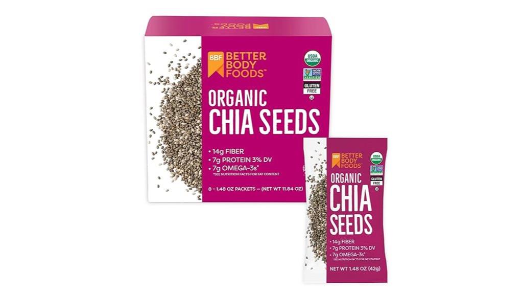 organic chia seed packets