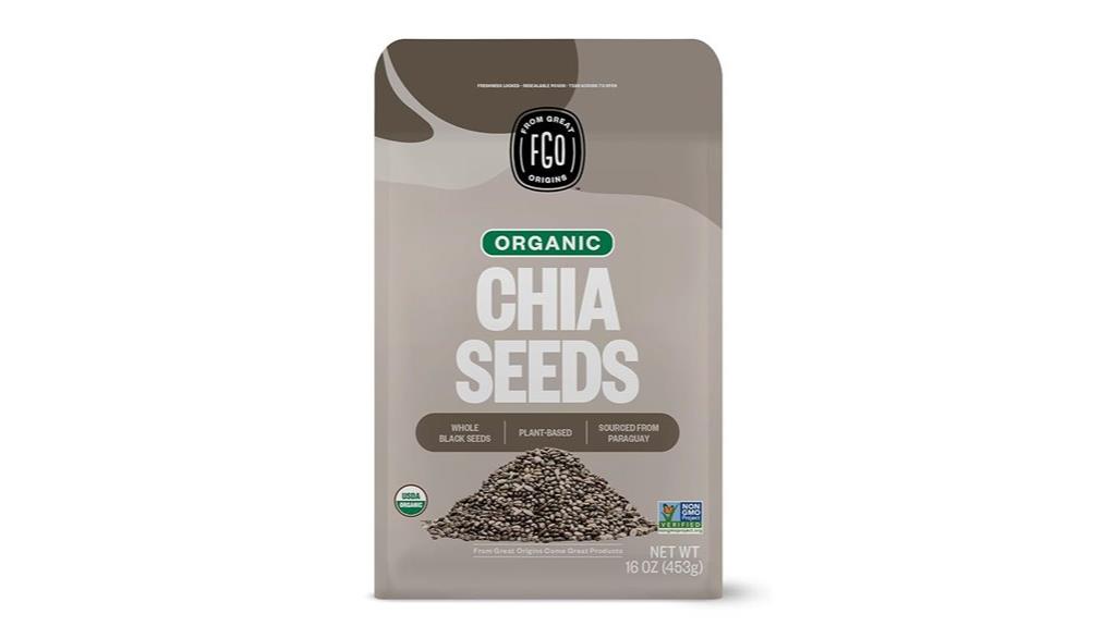 organic chia seeds package