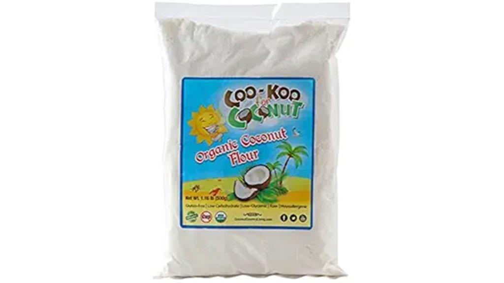 organic coconut flour package