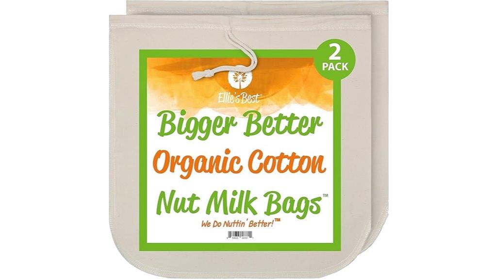 organic cotton nut milk bag