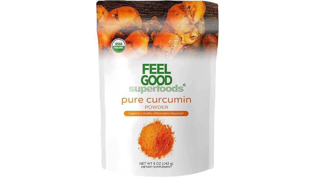 organic curcumin powder supplement