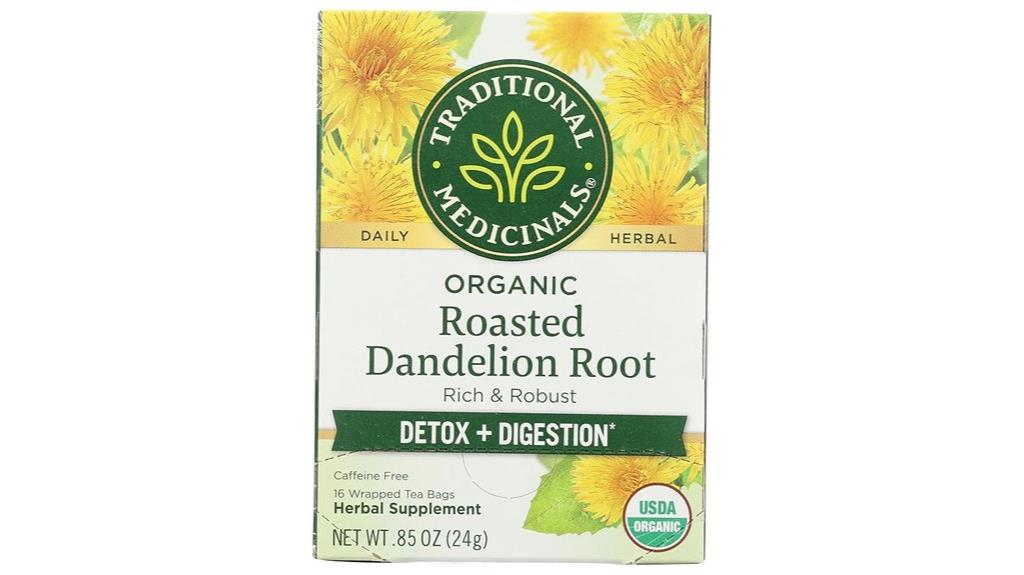 organic dandelion root tea