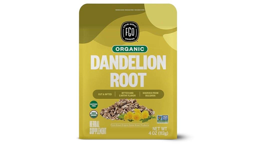 organic dandelion root tea