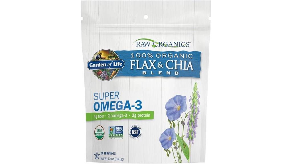 organic flaxseed and chia