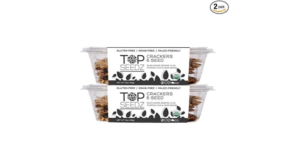 organic gluten free seed crackers