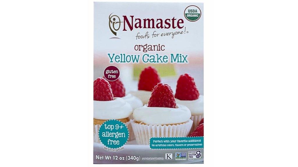 organic gluten free yellow cake