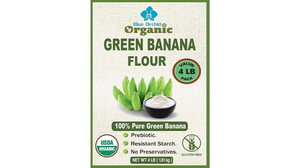 organic green banana powder