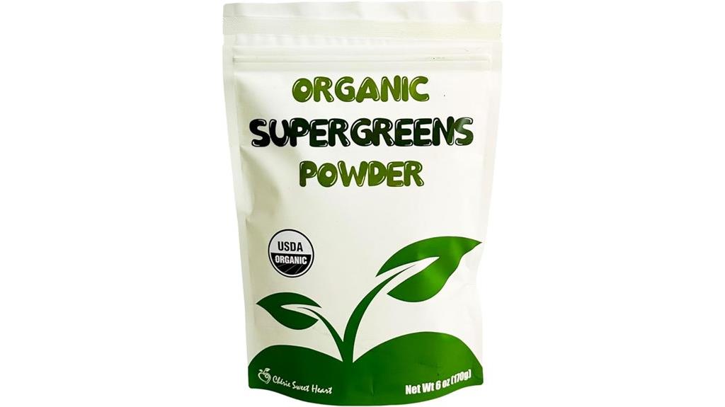 organic green superfood powder