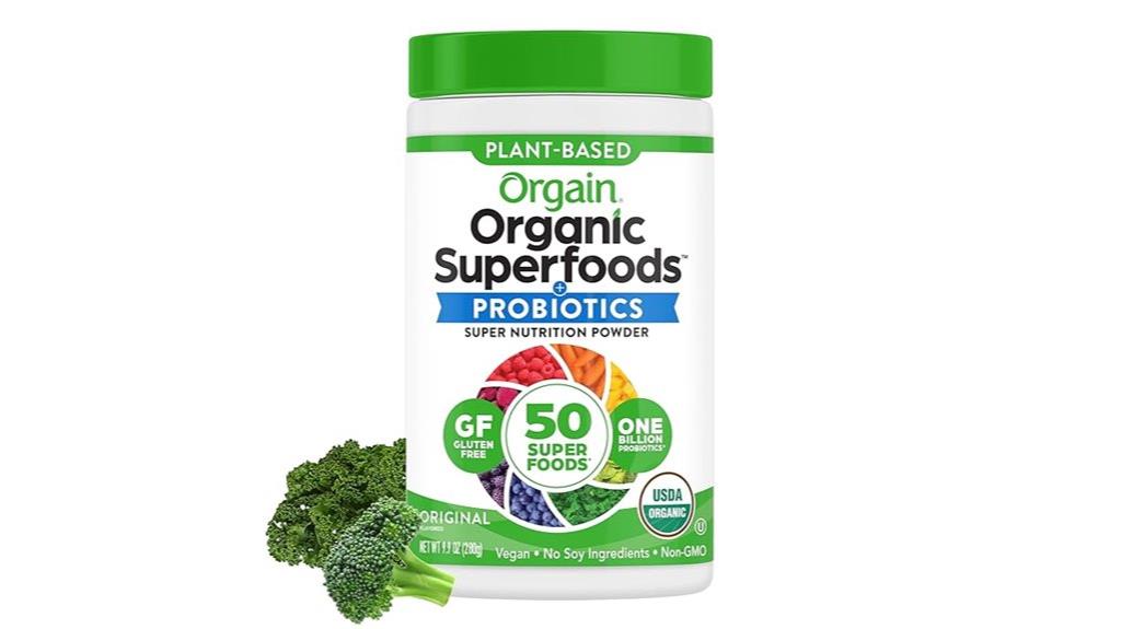 organic green superfood supplement