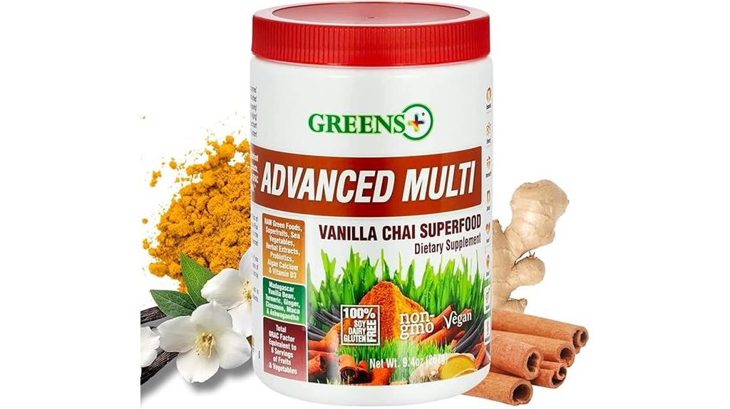 organic greens vanilla chai