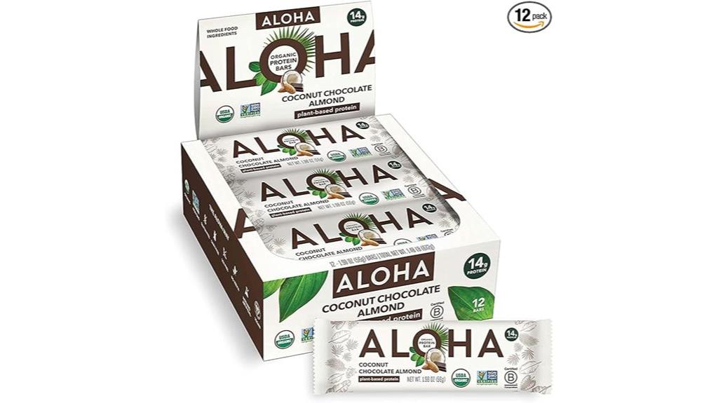 organic plant based protein bars
