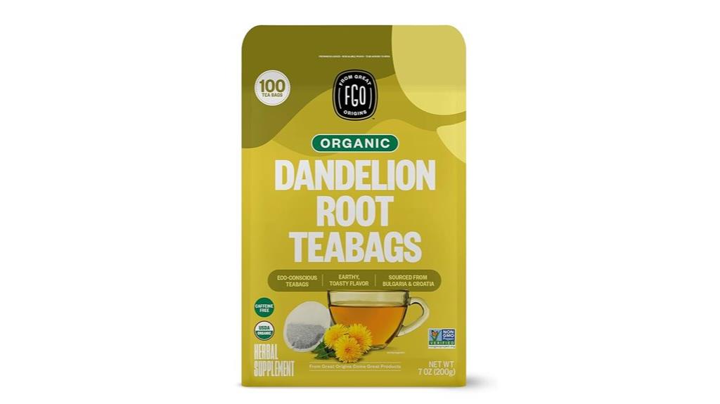 organic roasted dandelion tea