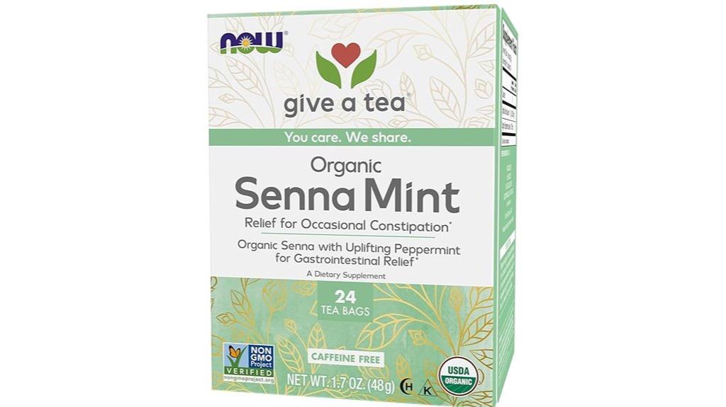organic senna mint tea
