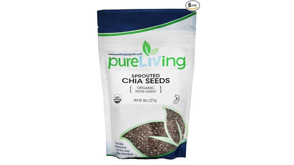 organic sprouted chia seeds