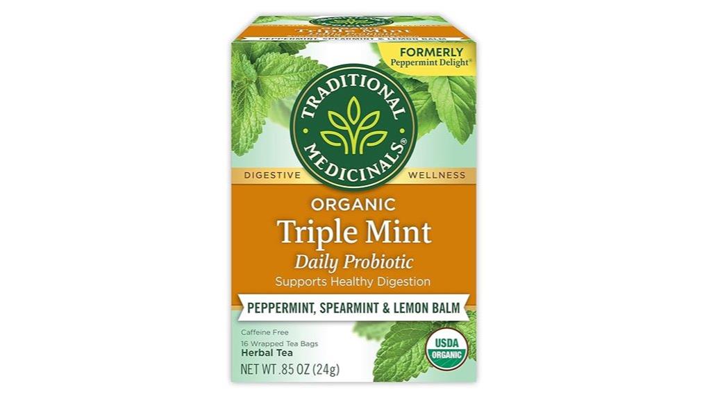 organic triple mint tea