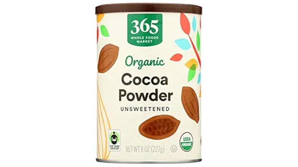 organic unsweetened cocoa powder